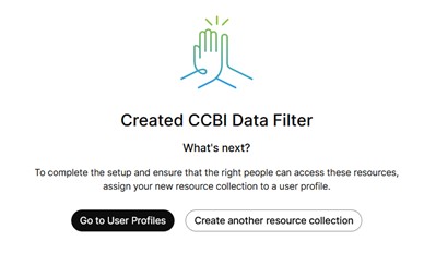 New Resource collection successfully created