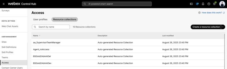 Resource collections