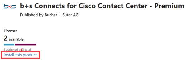 Click install this product