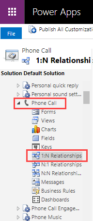 Select Phone Call Relationships