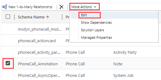 Open relationship in editor