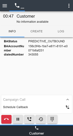 Button to schedule callback