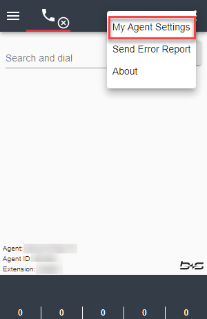 Open My Agent Settings