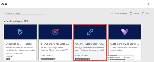 Channel Integration Framework