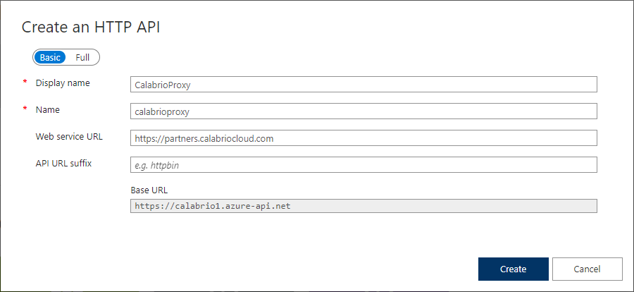 Create an HTTP API