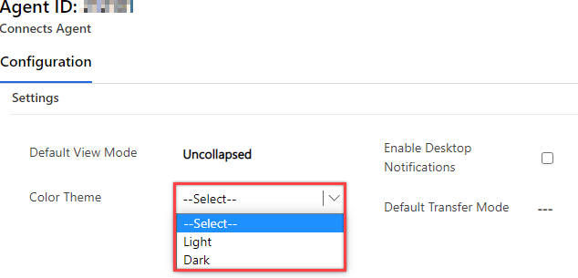 Choose Color Theme