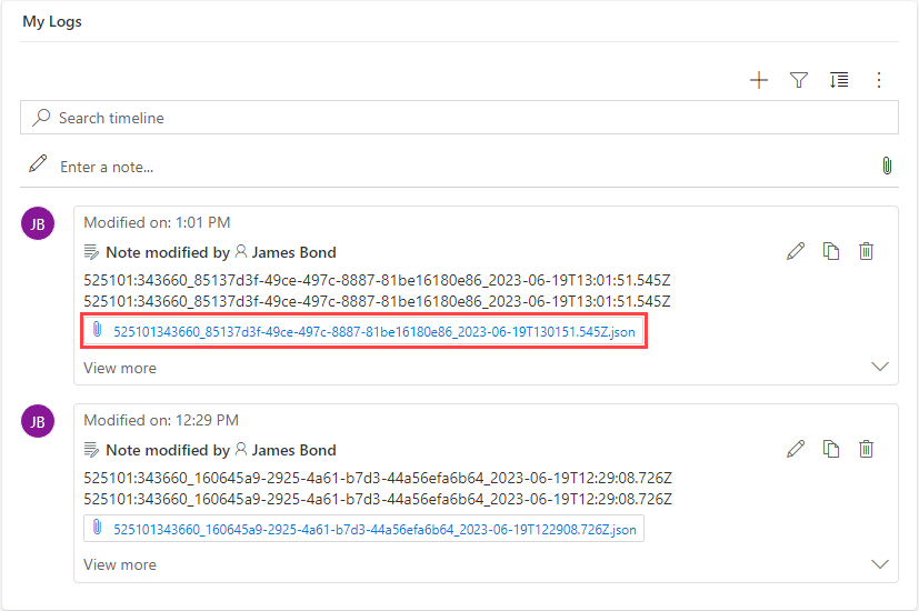 Download Log data