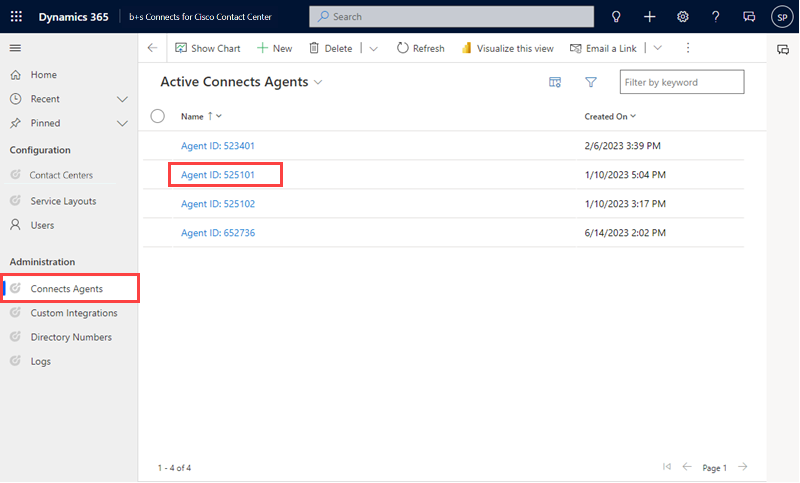 Open Agent Settings