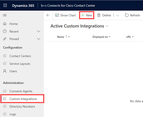 Custom Integrations New
