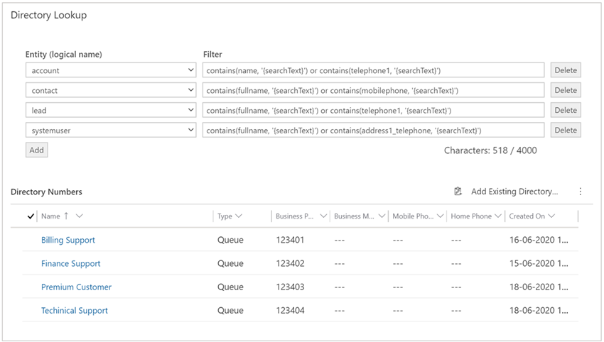 Directory Lookup