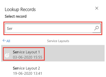 Service Layouts
