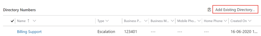 Add Directory Number