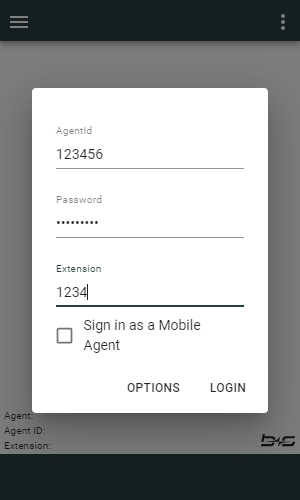 Login Mask