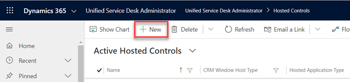 Create a Hosted Control