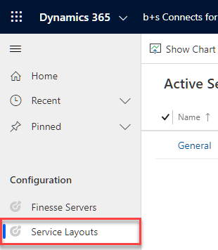 Navigate to Service Layout