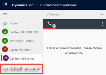 No default session