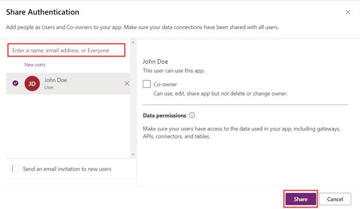 Share Authentication App