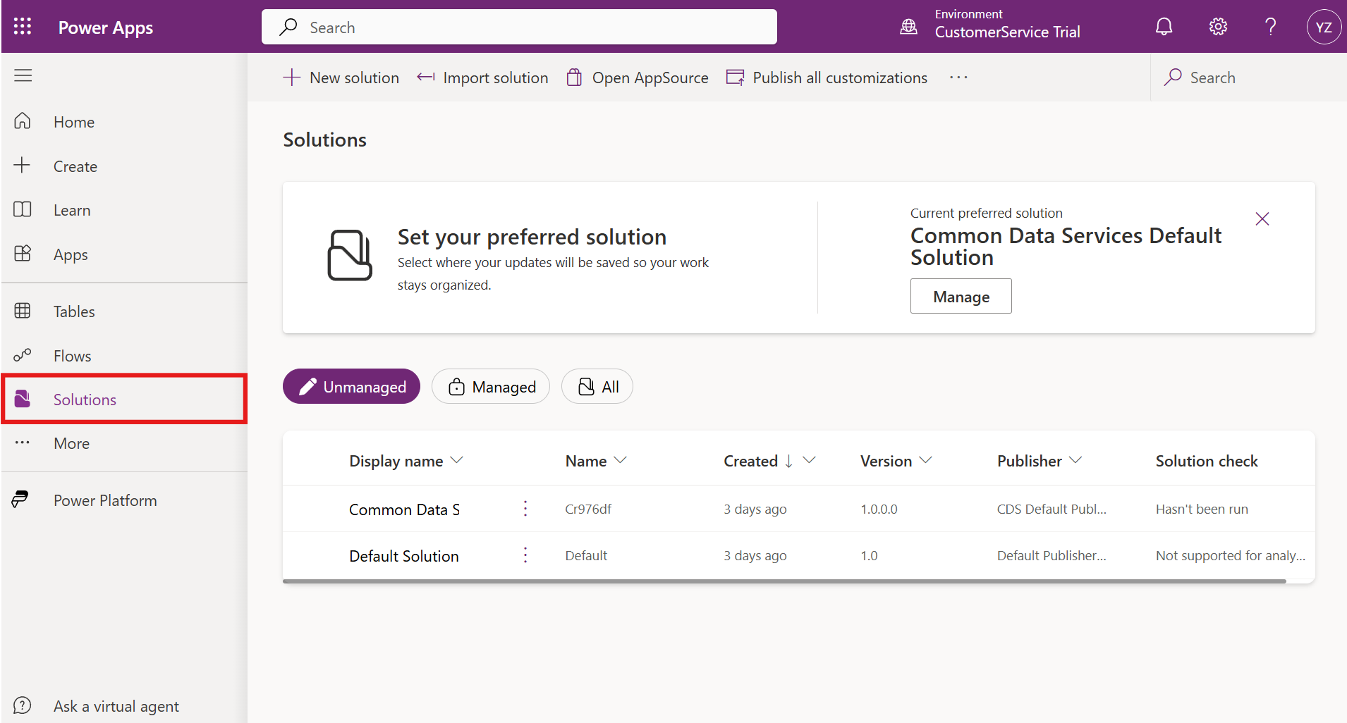 Settings Solutions