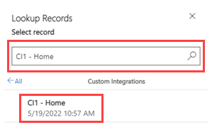 Search for Custom Integrations