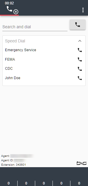 Speed dial on home screen
