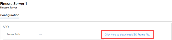 Download File for the SSO Frame