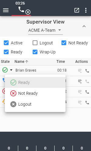 Supervisor View Agent State Change