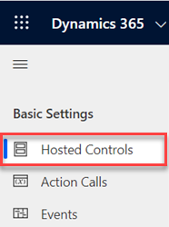 Navigate to Hosted Controls