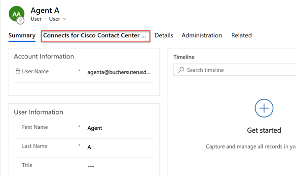 User CCC Configuration