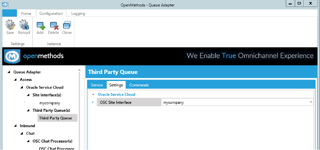 QueueAdapter Third Party Queue Settings