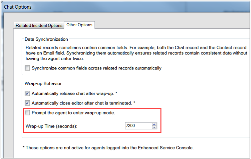 Oracle Service Cloud Chat Wrap-Up Configuration