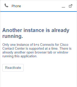 b+s Connects Gadget shut down by an already active gadget