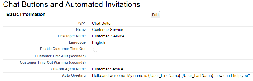 Chat Button for Chats