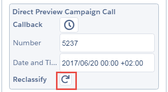 Callback reclassification