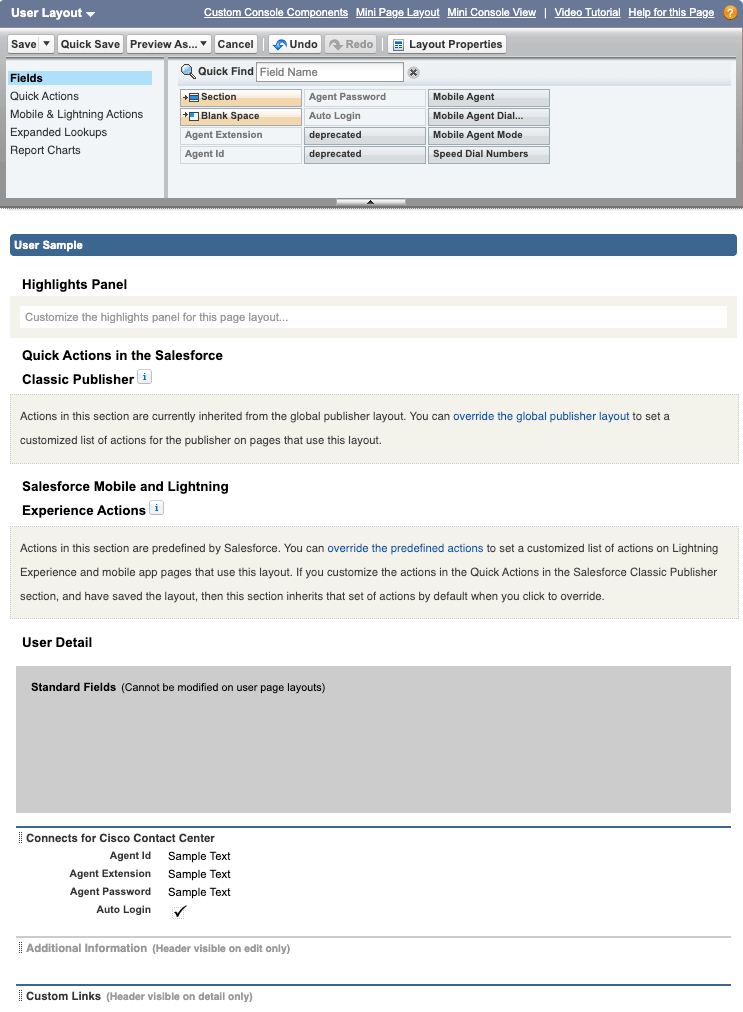Complete User Layout