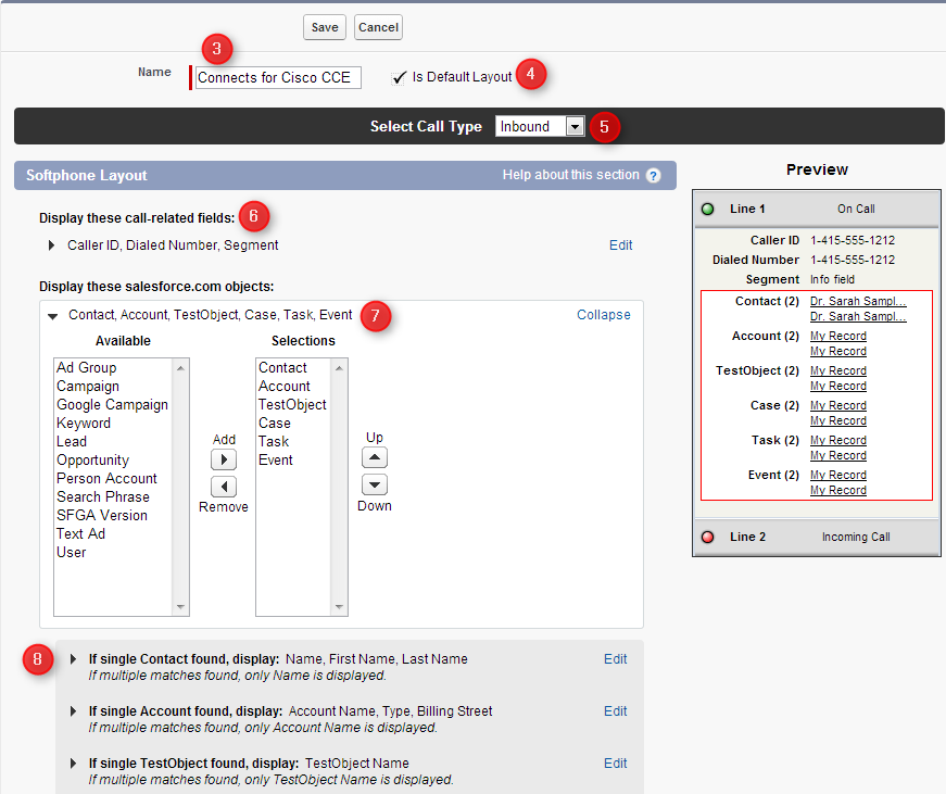 Configure Softphone Layout
