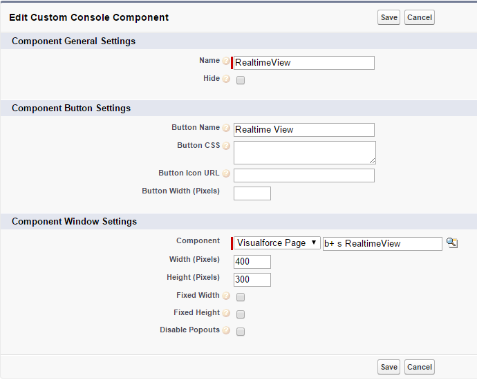 b+s Realtime View Component