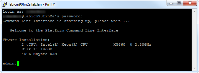 PuTTY command line interface