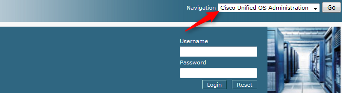 Screenshot of the Navigation Dropdown