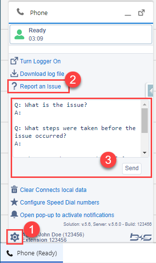 Send Client Log to Finesse Server