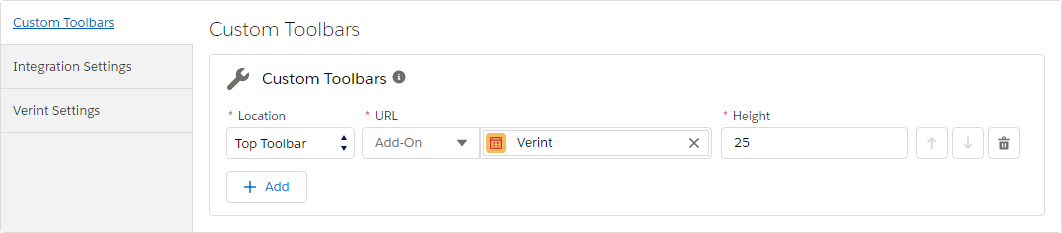 b+s Config App Custom Toolbar