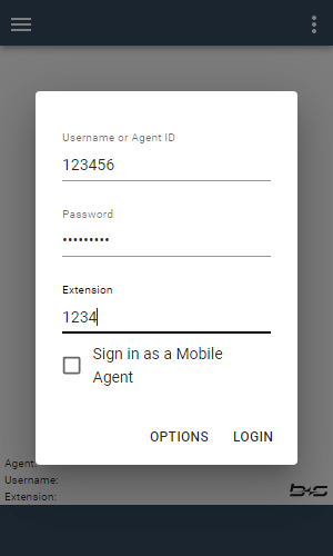 Login Mask