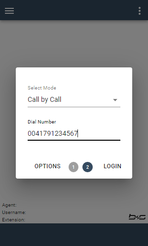 Mobile agent settings