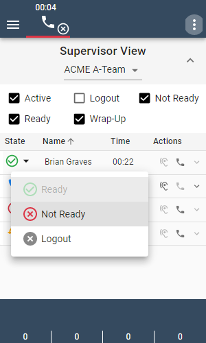 Supervisor View Agent State Change