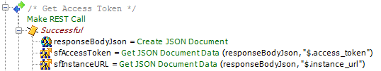 Script steps to get access token