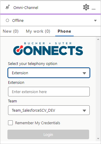 Choose extention