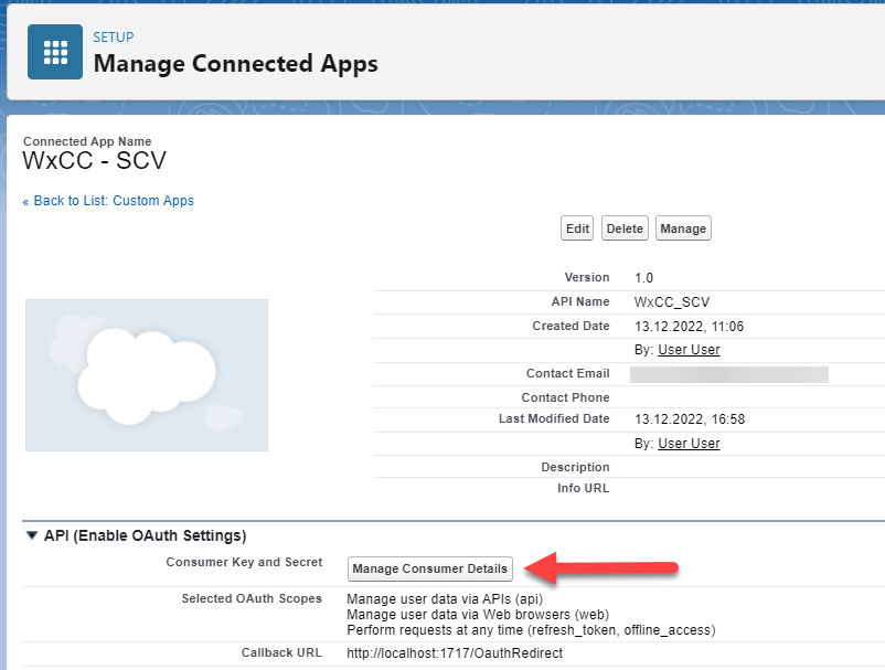Manage Consumer Details