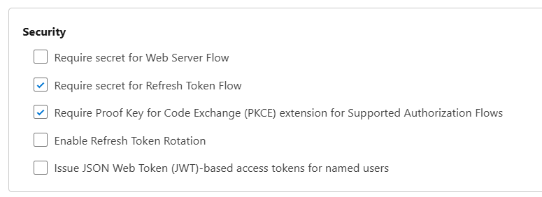 External Client App - Security External Client App - Security