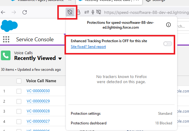Firefox Tracking Protection
