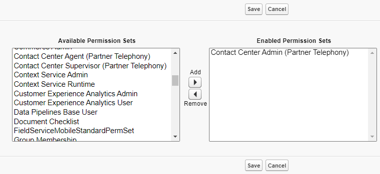 Assign admin permission sets