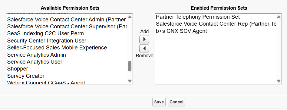 Assign agent permission sets